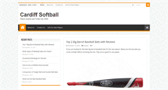 Desktop Screenshot of cardiffsoftball.com